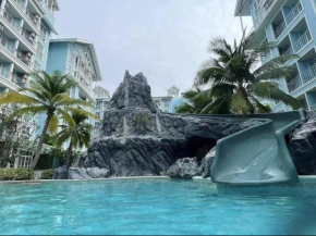 Grand Florida芭提雅带免费游泳池温泉桑拿浴和健身房瑜伽室私家海滩公寓E206